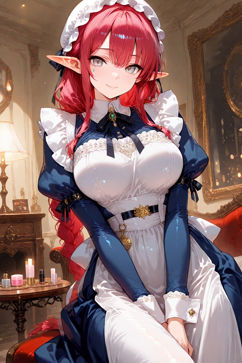 ビクトリアン調のエルフメイド　Ver.01 | の人気AIイラスト・グラビア