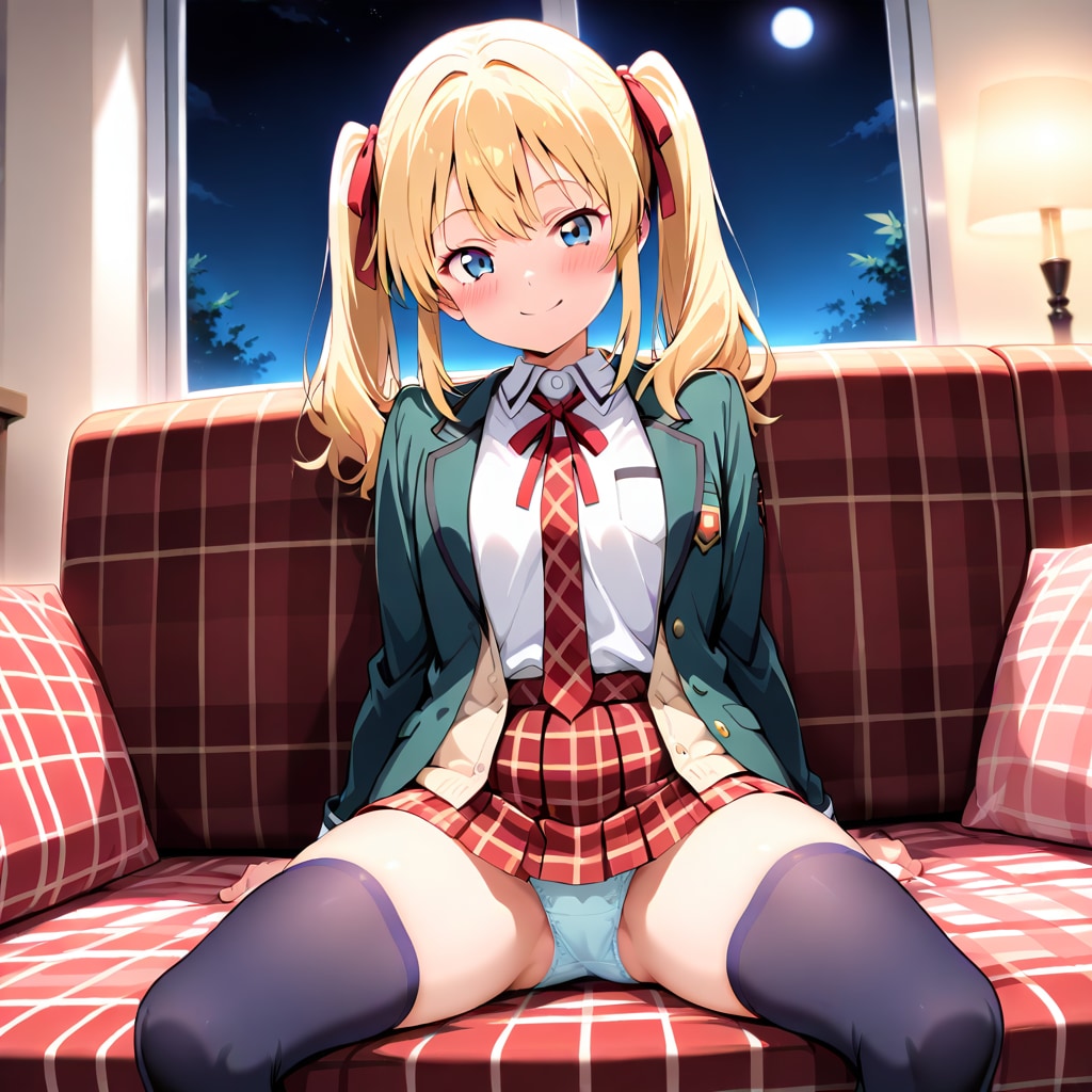 べ、別に…夜に脚広げて座ってるわけじゃないんだから！