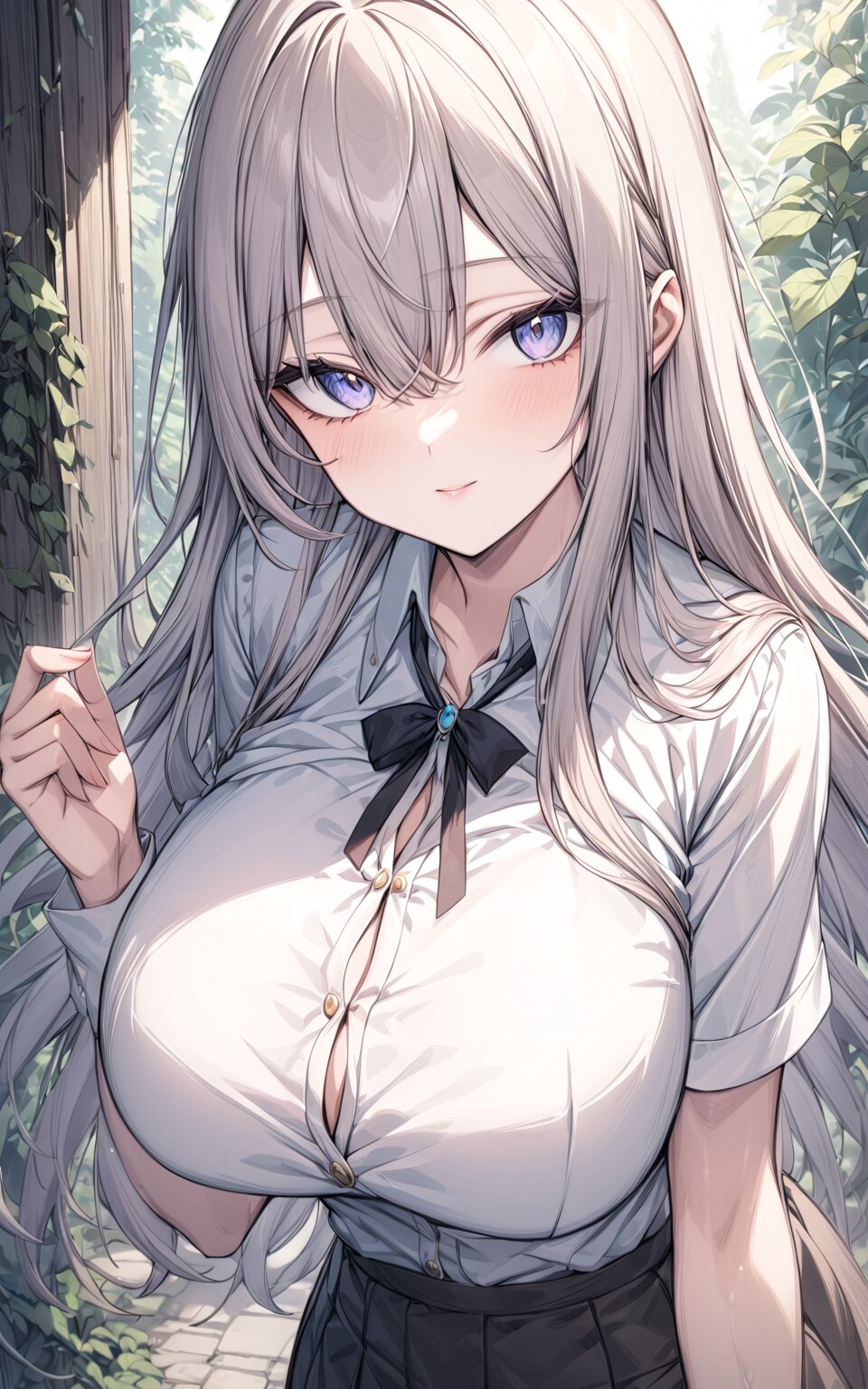 白シャツの女の子