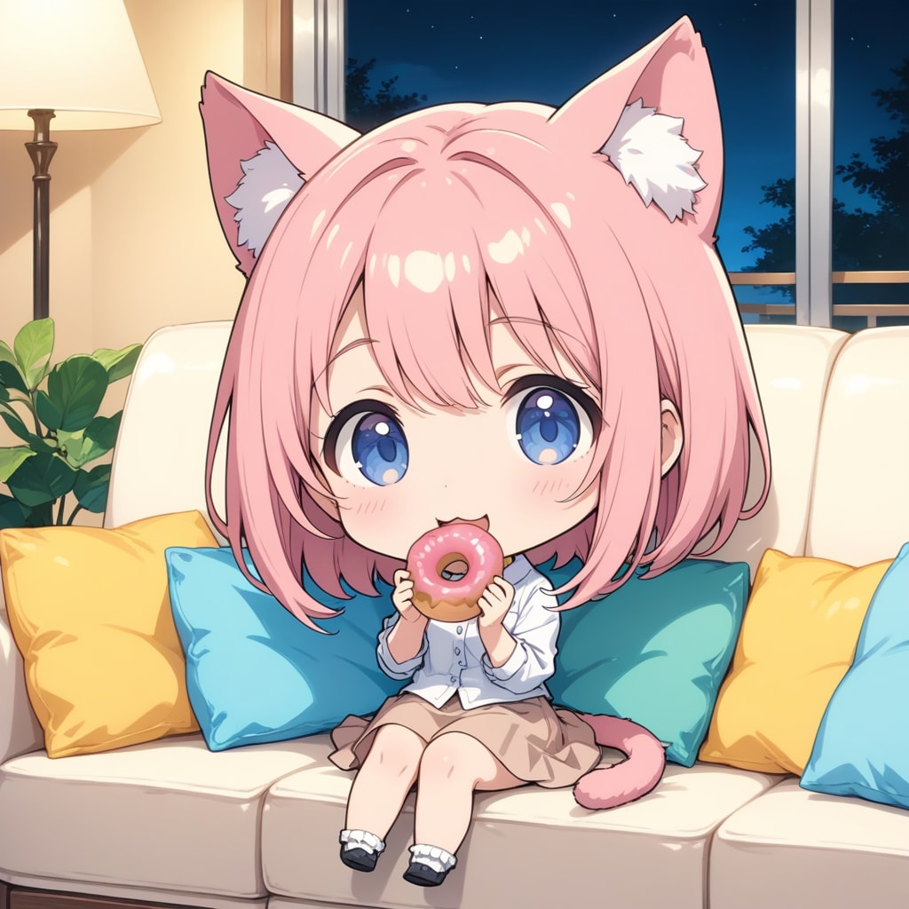 こんばんにゃん | の人気AIイラスト・グラビア