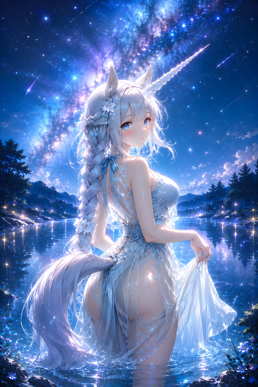 星空と一角獣