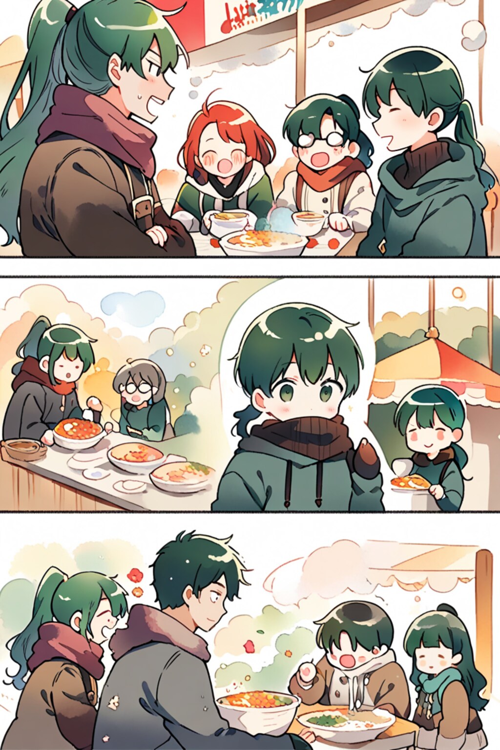 カレーとかラーメン食べる