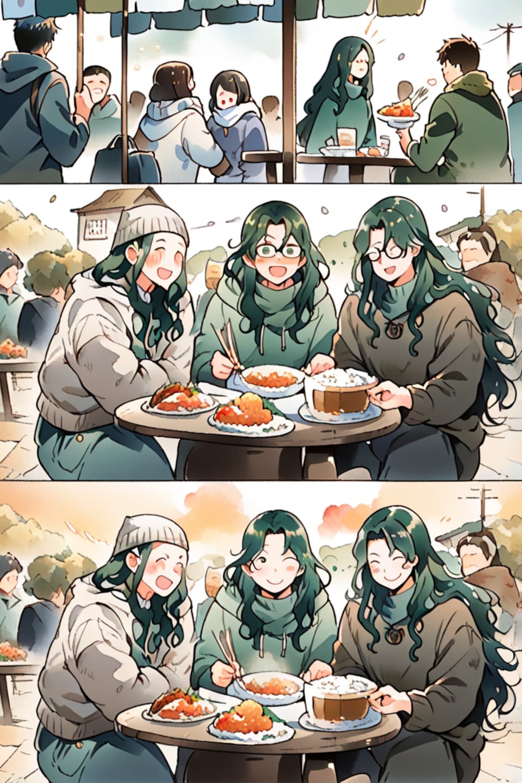 カレーとかラーメン食べる