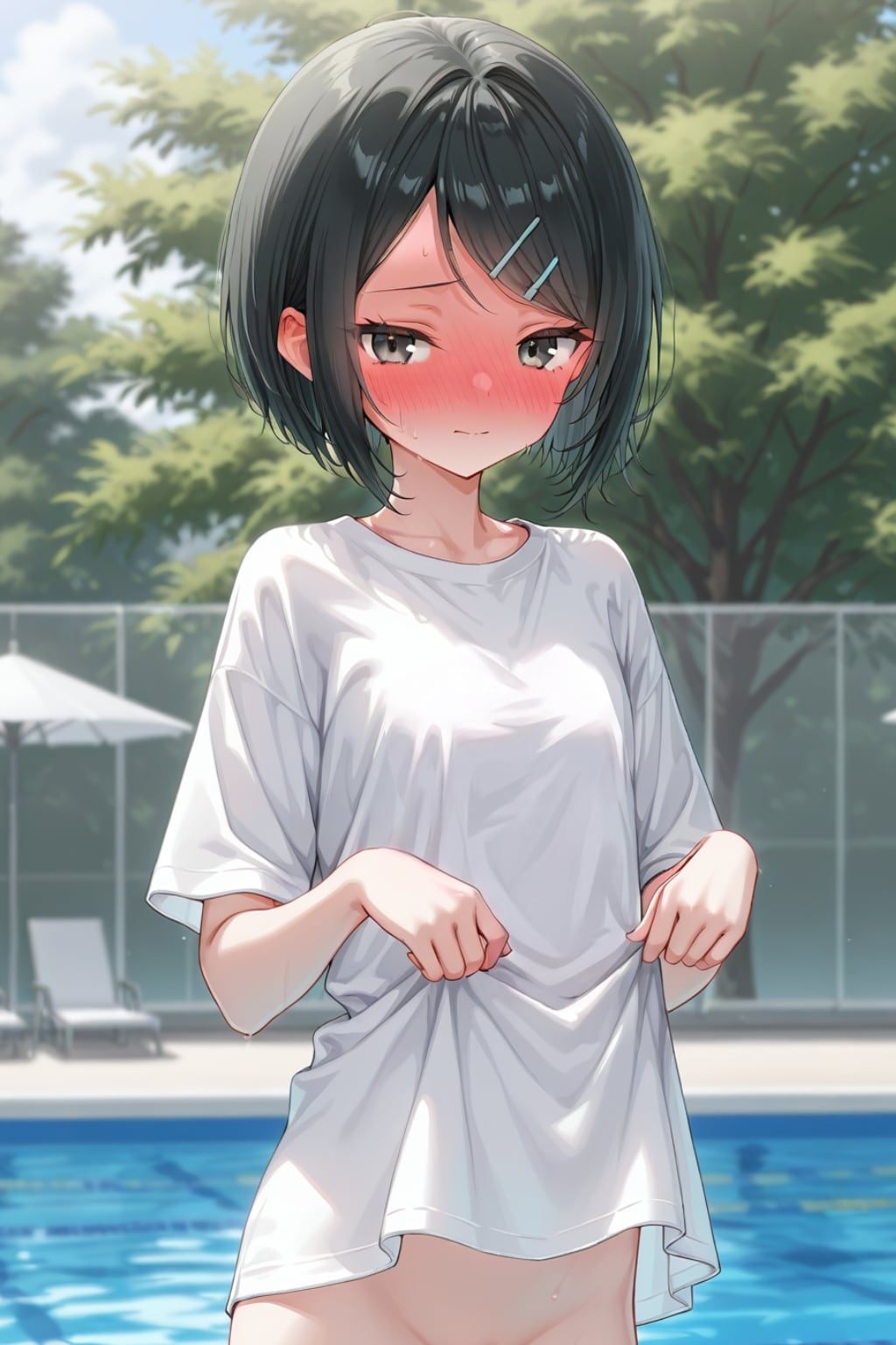 水着に着替えるりえちゃん(2)