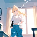 ジト目ネコとマコ 12枚目