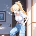ジト目ネコとマコ 10枚目