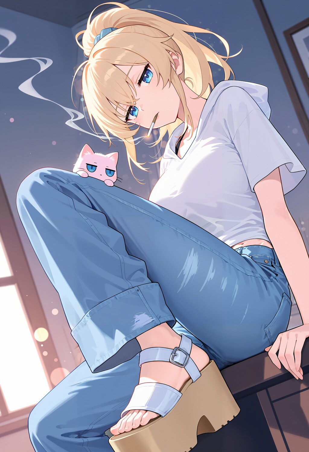 ジト目ネコとマコ