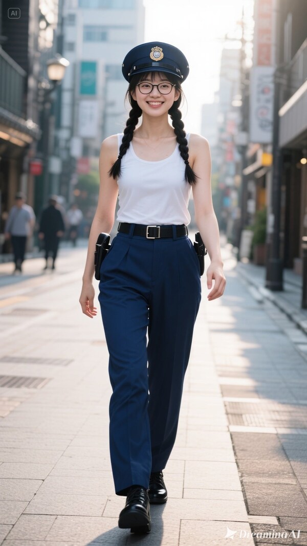 かっこかわいい婦警光阿弥優香梨の日本橋パトロール