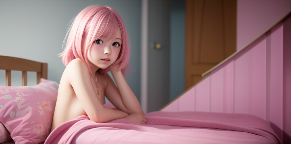 ピンクヘア少女
