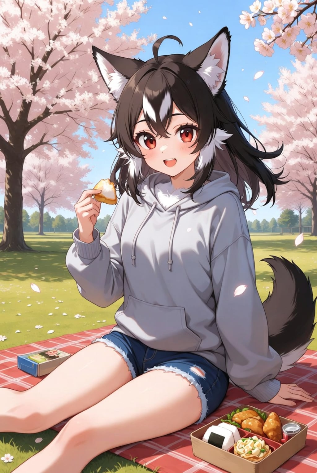 お昼はピクニック