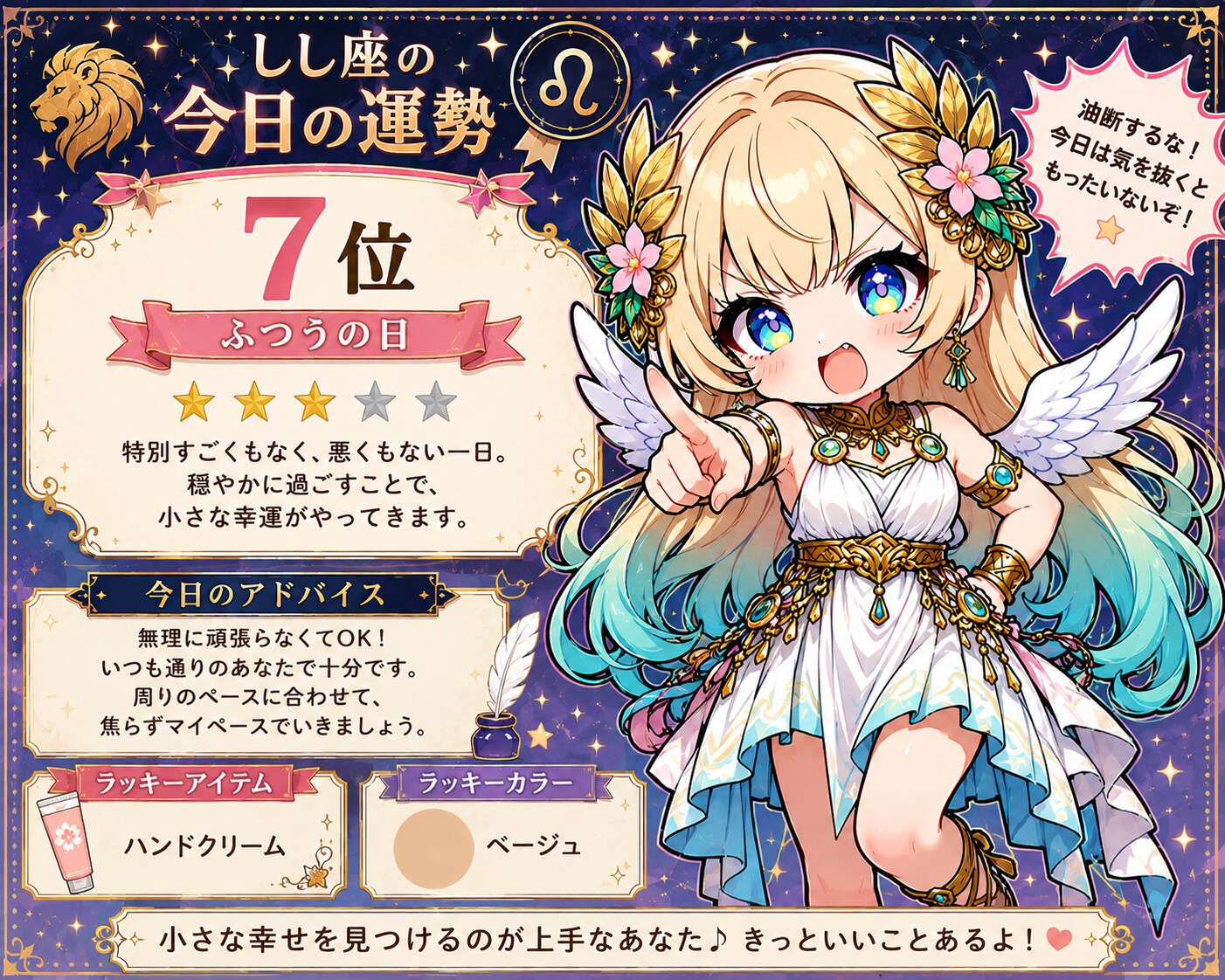 しし座の今日の運勢