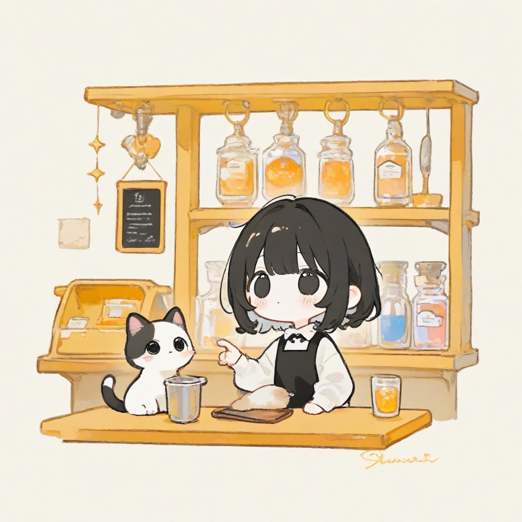 a bar with cats