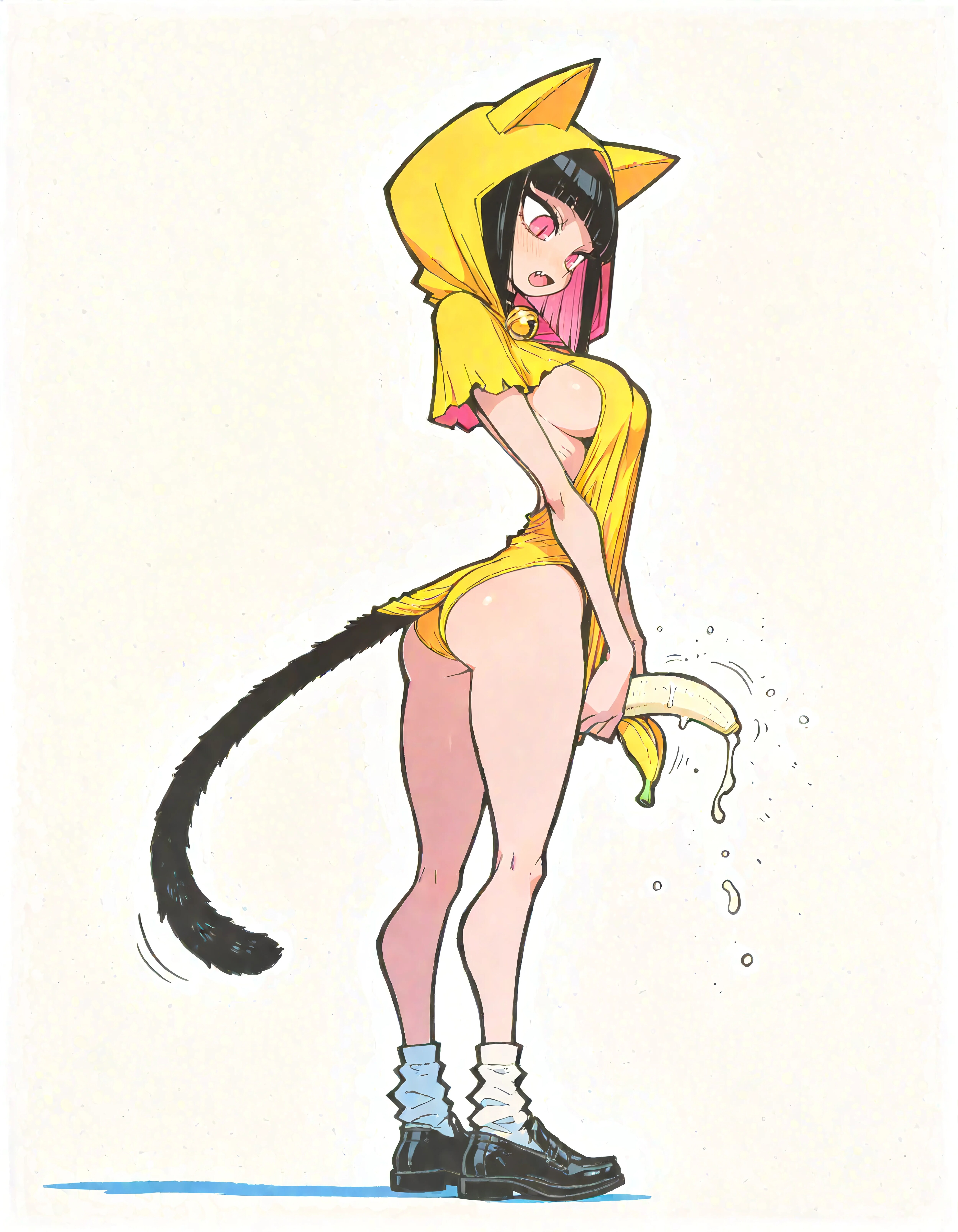Feline Whimsy in Yellow