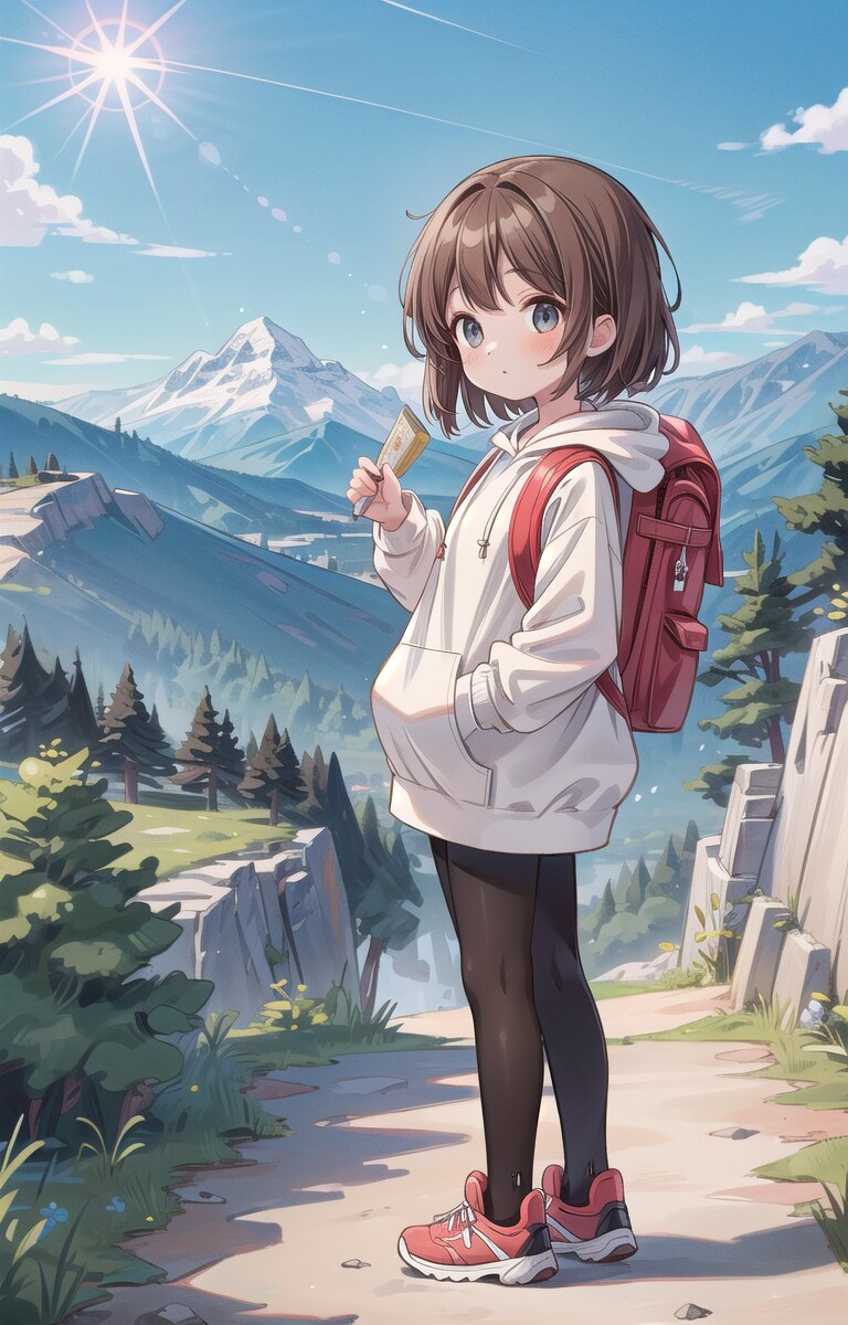 みんなまーだーもうすぐ山頂だよー