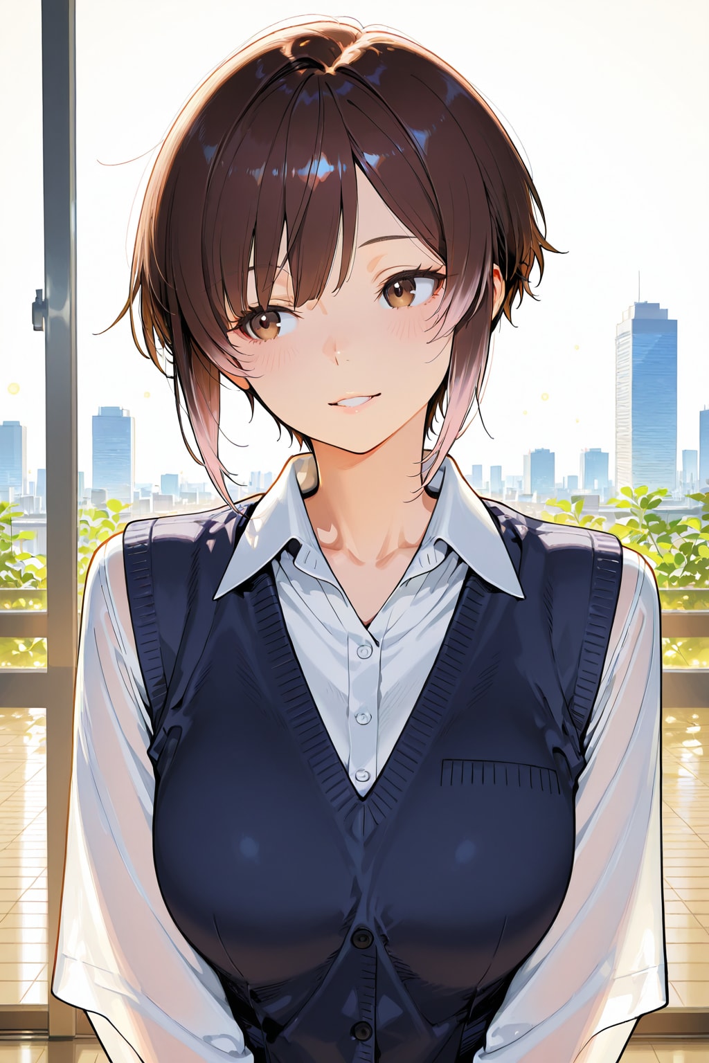 ショートヘアのＯＬさん