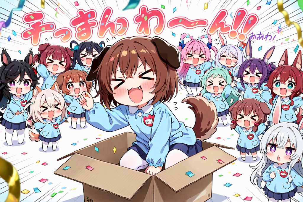 いぬみみようちえんじのかくしげい！