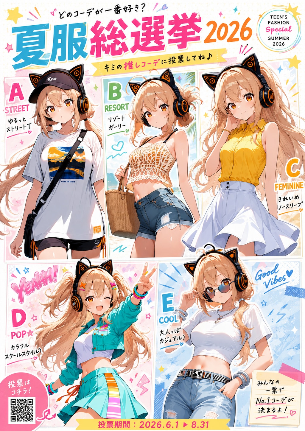 ふーこ夏服総選挙