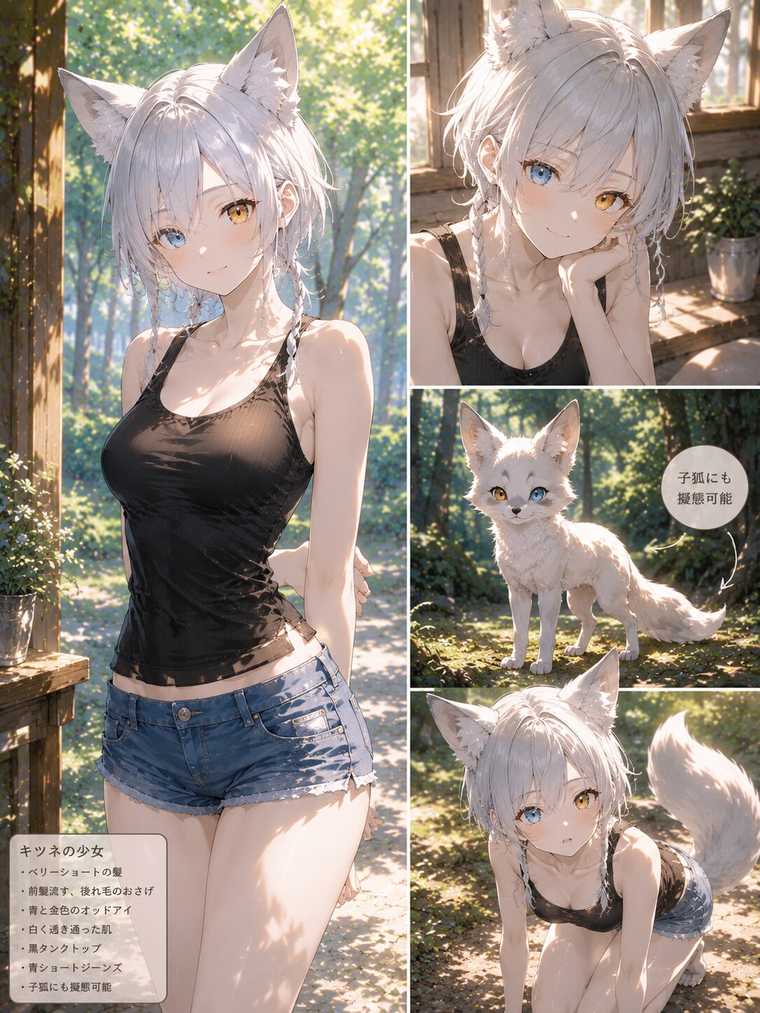 ウチのオリジナル　白狐ちゃん（名前はまだない）