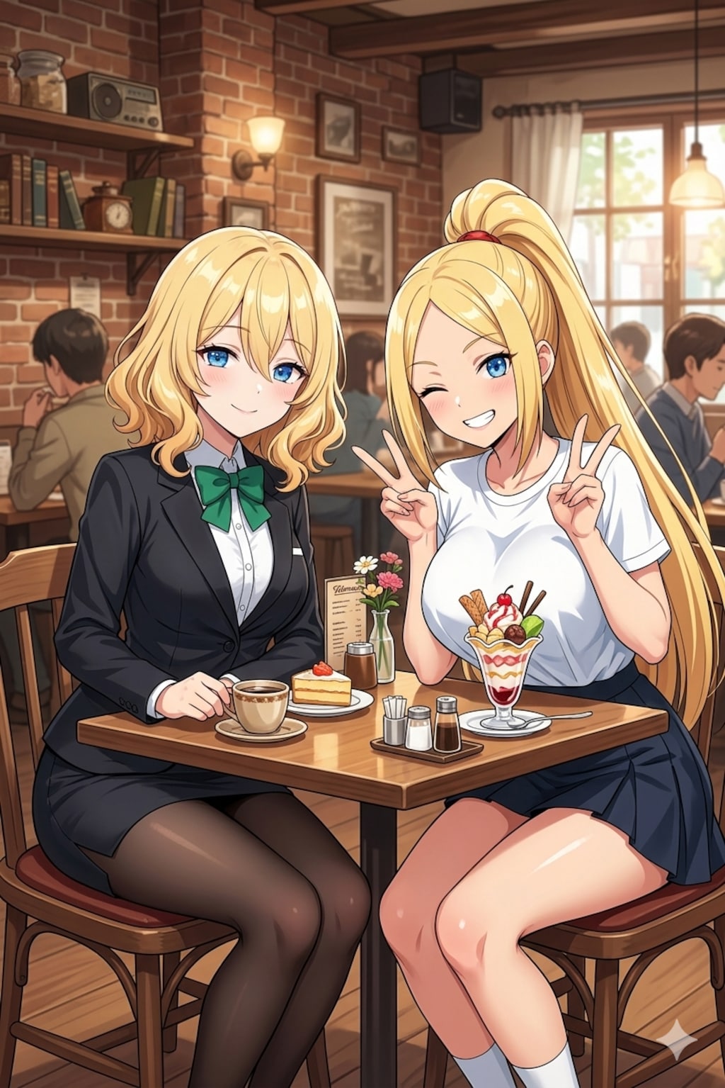 エイミーちゃんとアシュリーちゃんのツーショット