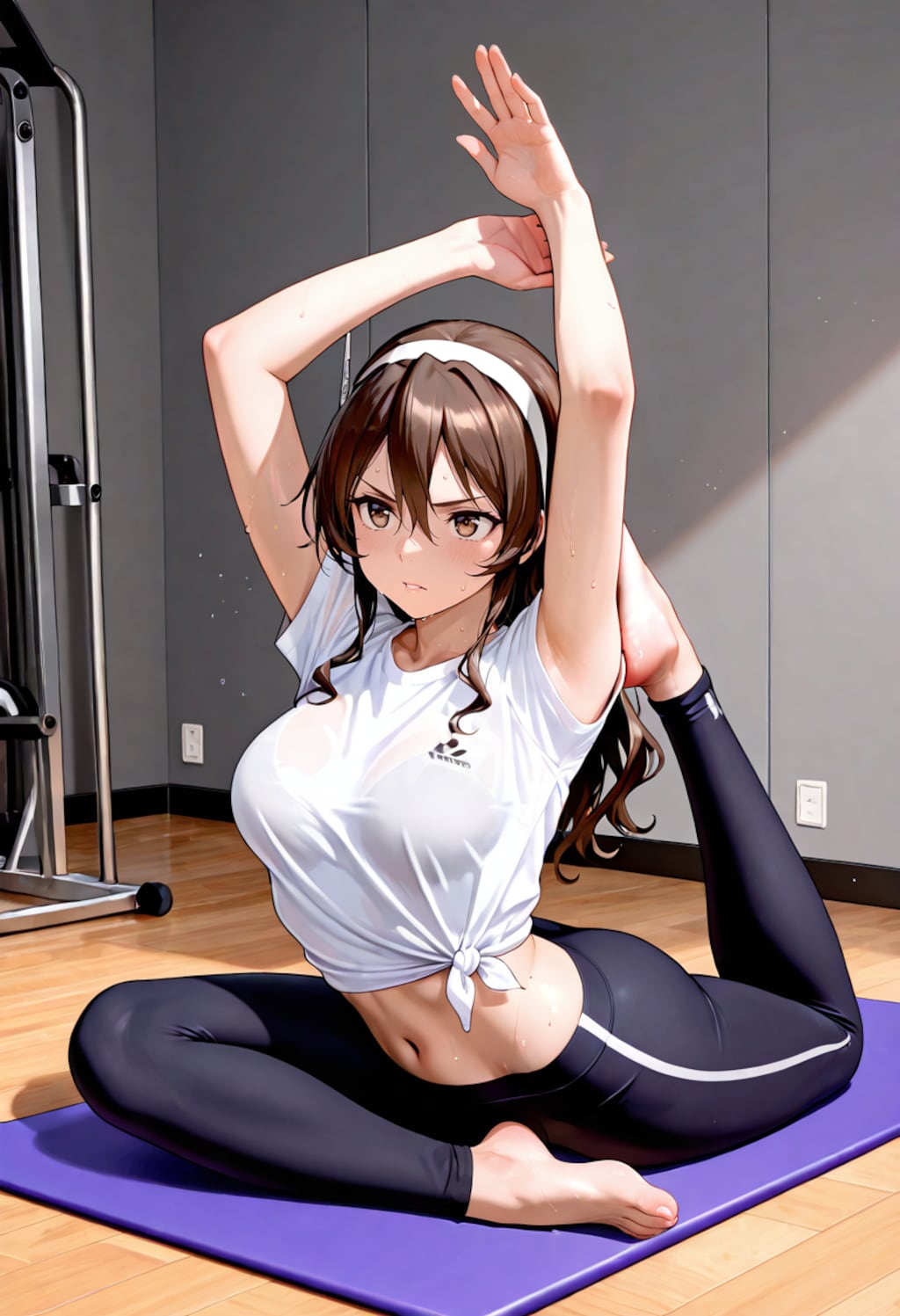 ヨガポーズな足柄さん