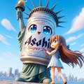 自由のビール像と少女 6枚目