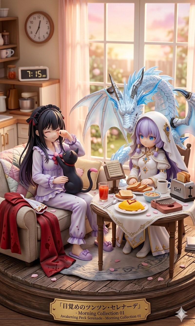 異世界制服少女達　吸血鬼の魔法少女と青龍の聖女　アクリルドールフィギュア