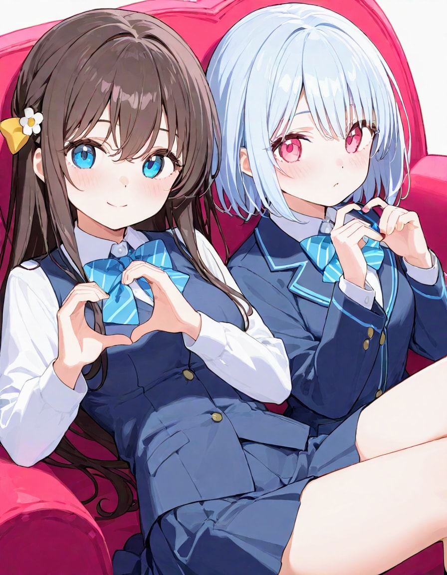 ハート❤️が上手く、出来ないちゃんたち | の人気AIイラスト・グラビア