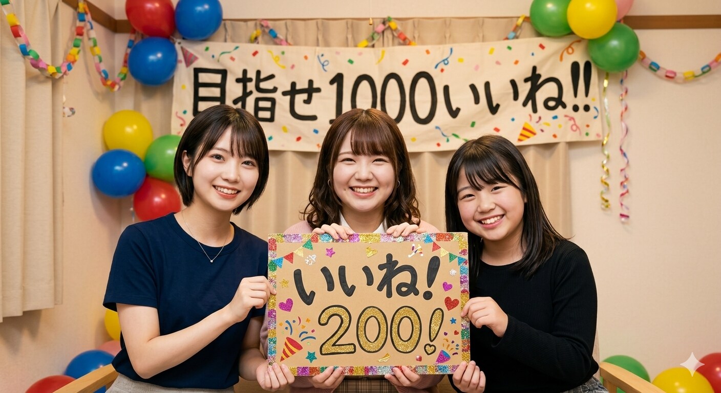 200いいね突破です！