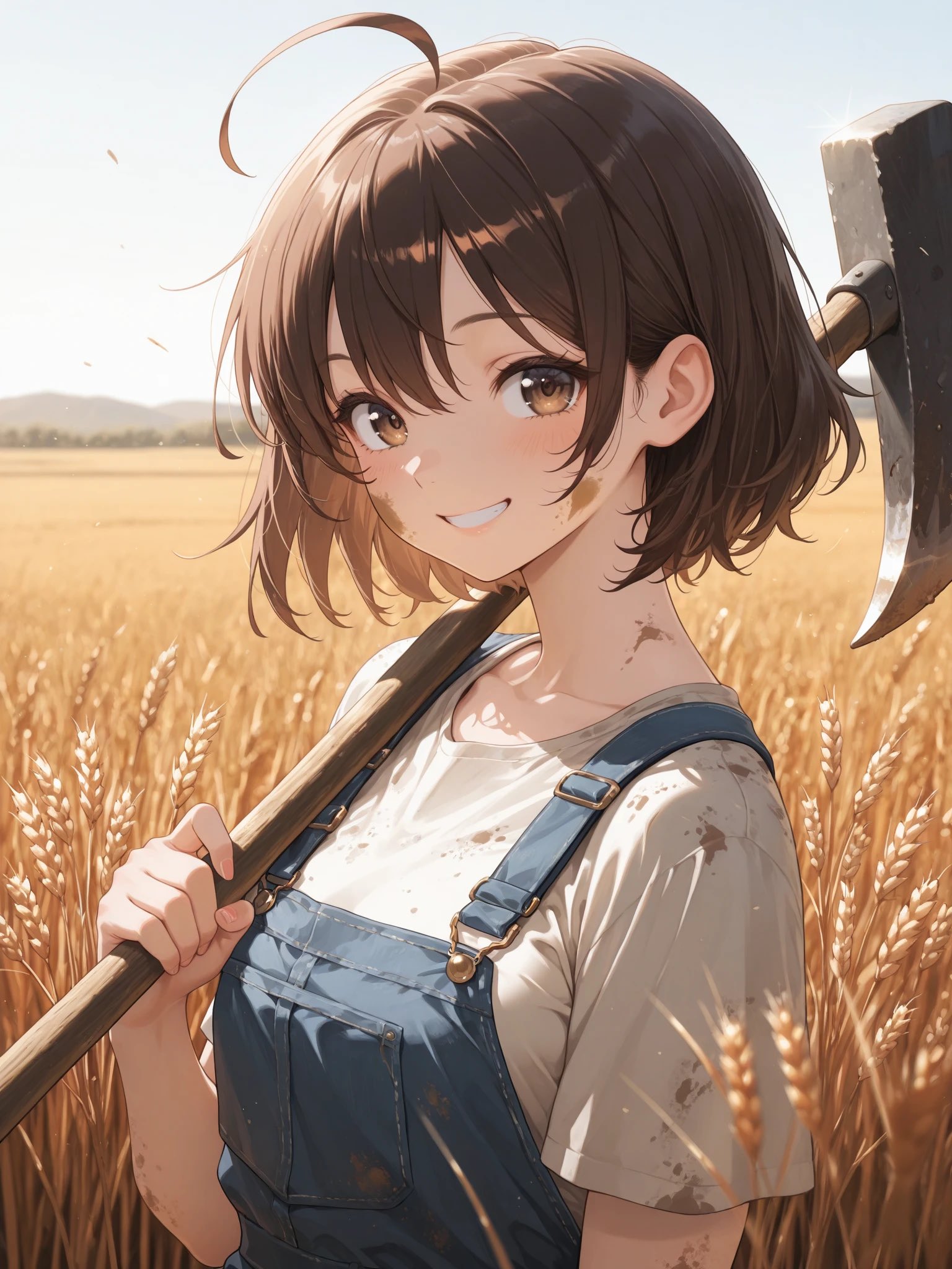 麦畑のなかで | の人気AIイラスト・グラビア