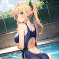 スク水エルフちゃん詰め合わせ 10枚目