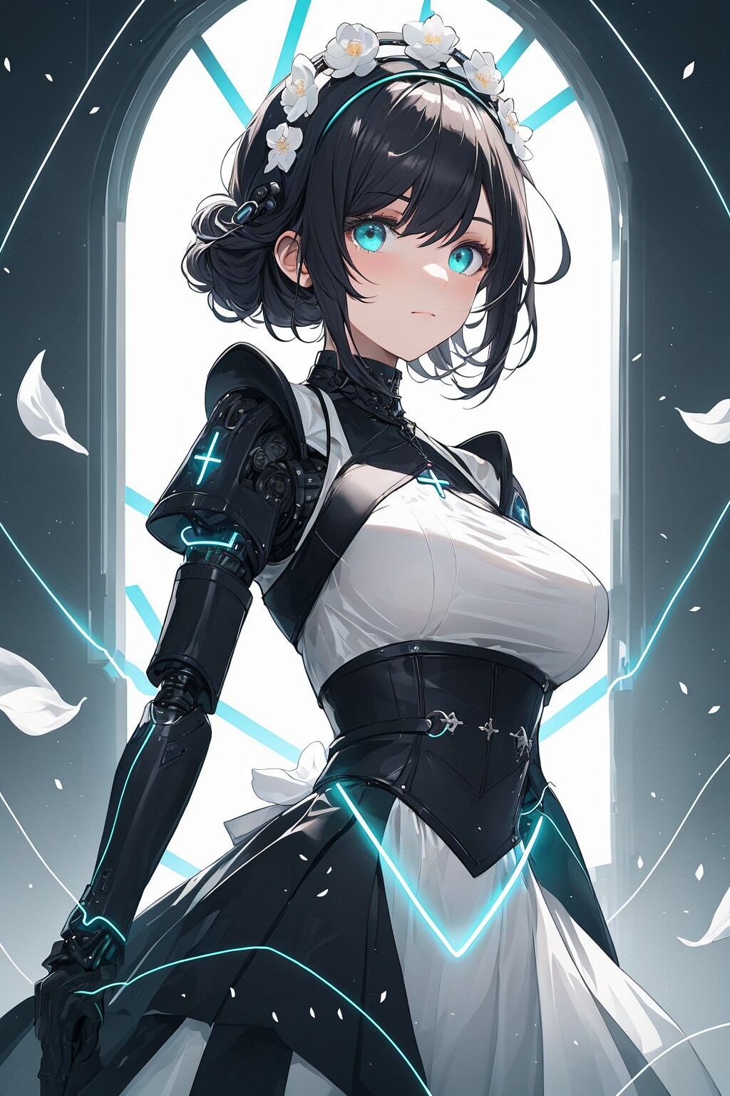 隠密スタイルのメカメイド姉さん
