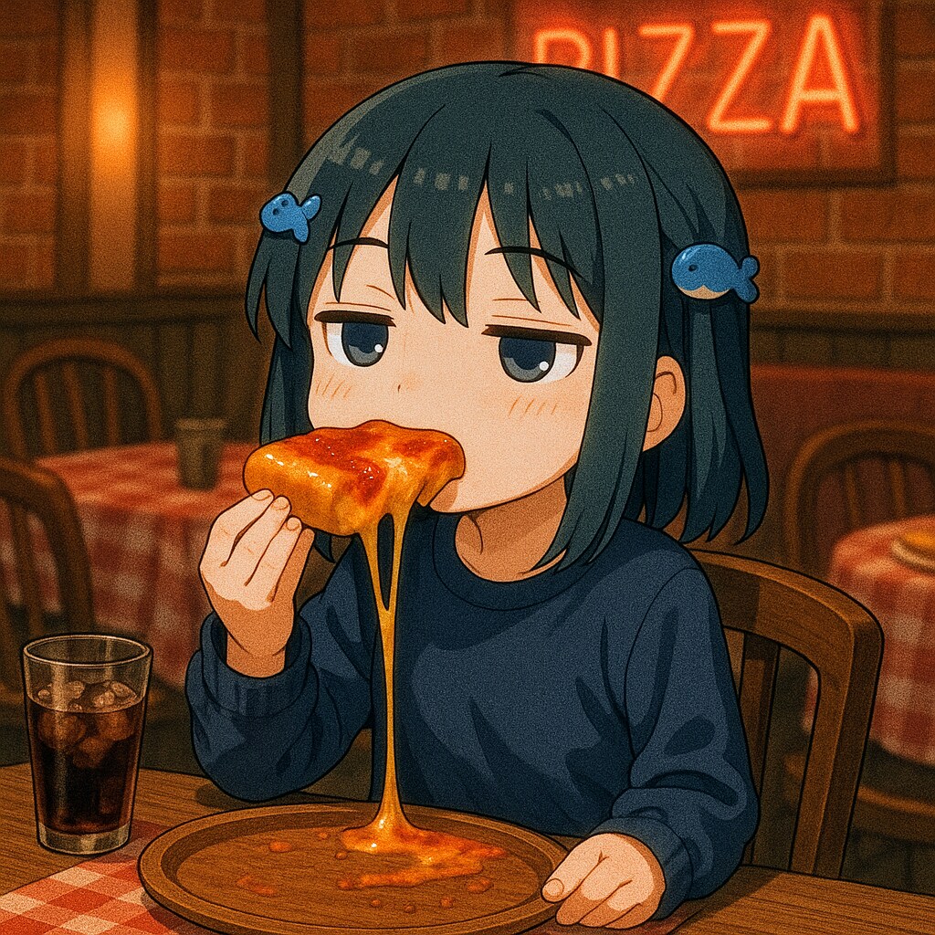 ポテトとソフトクリームを食べる女の子(＋α)