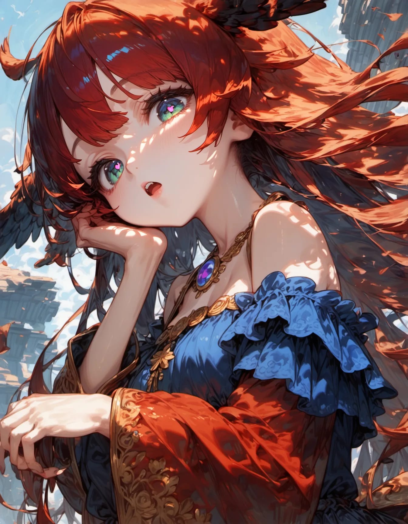Crimson Feathers