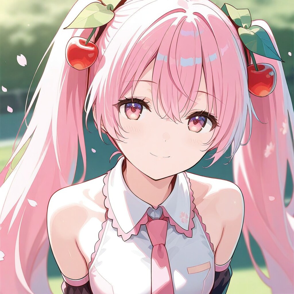 そんなに見つめないで、桜ミク