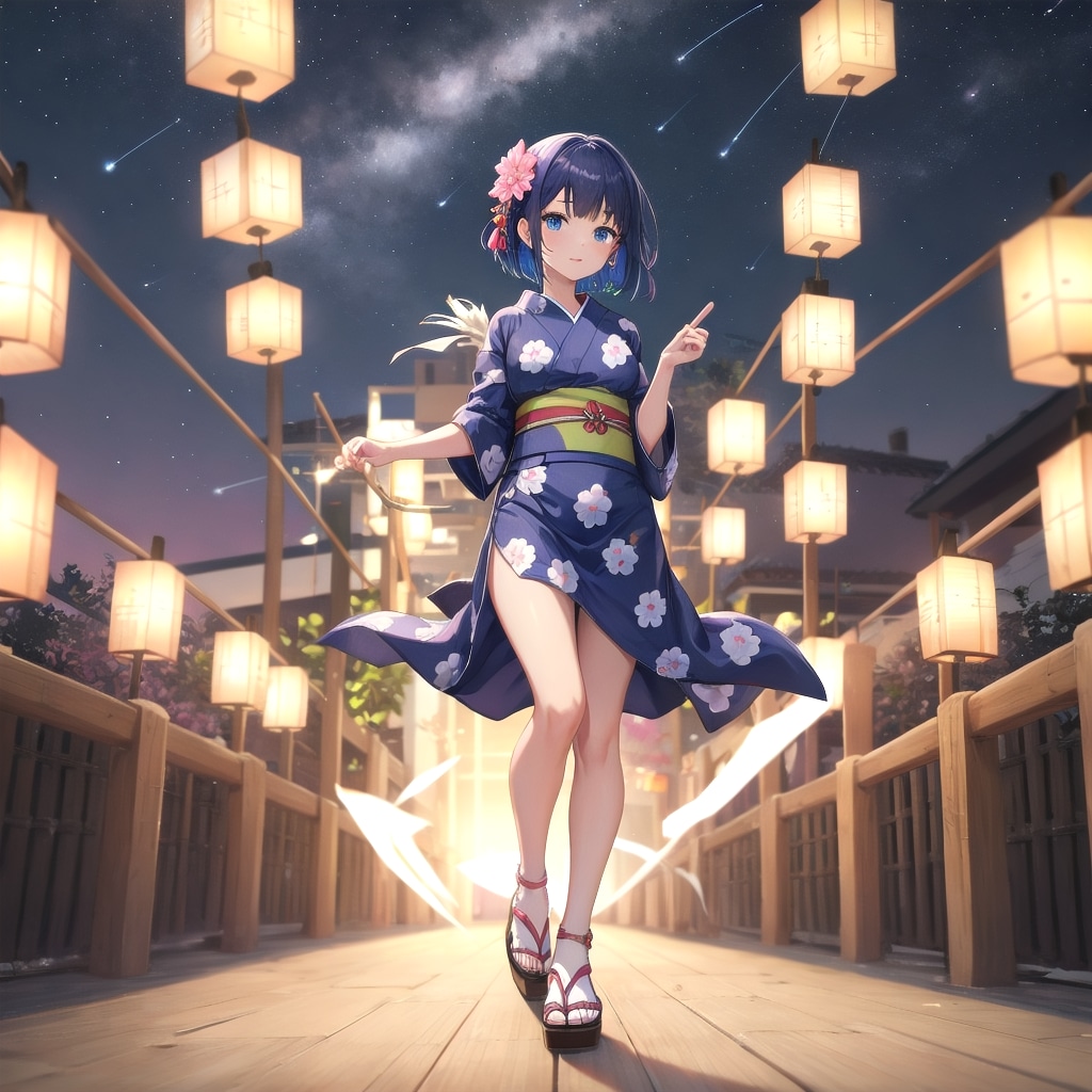 夜の七夕祭り