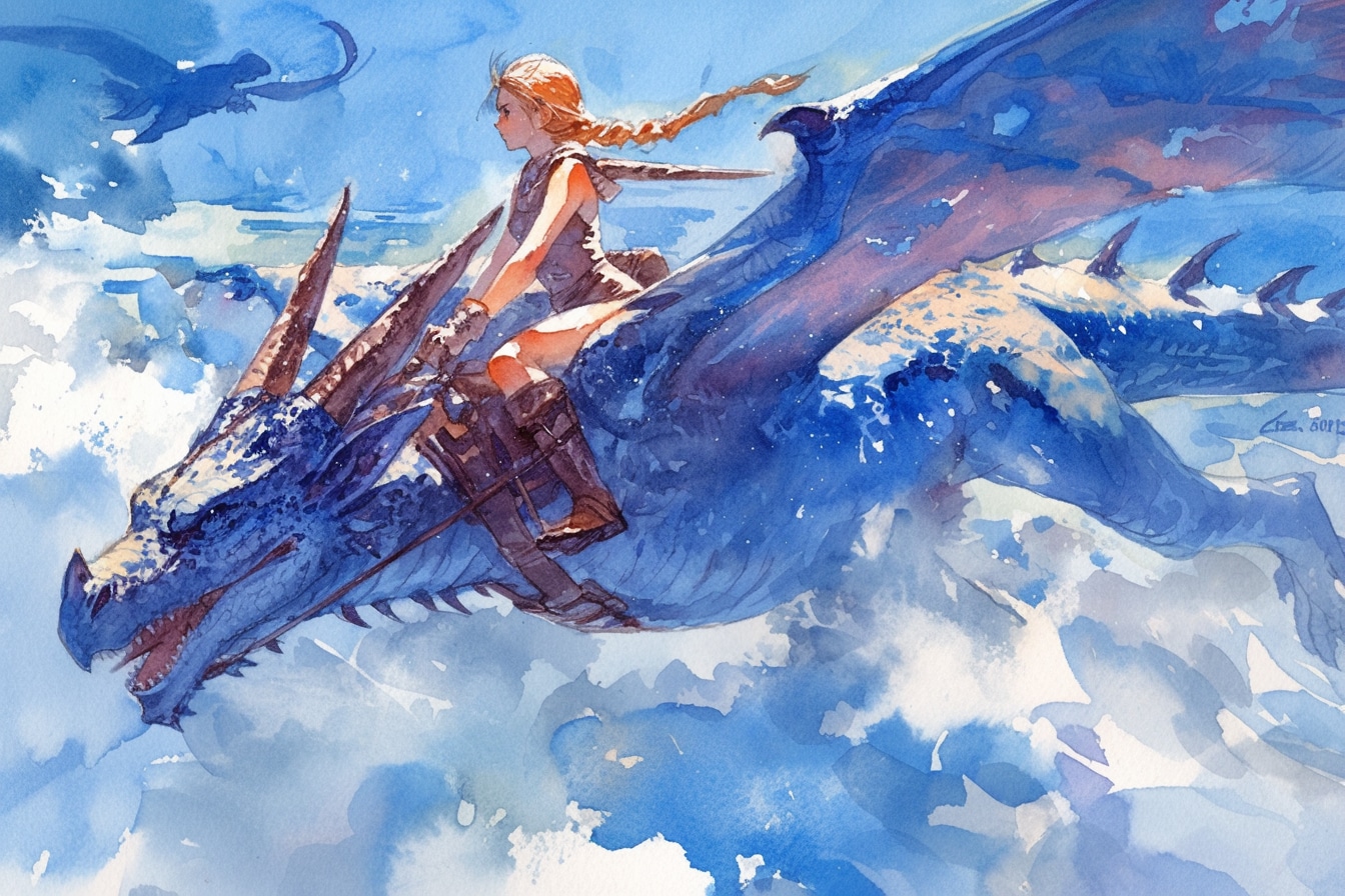 ドラゴンと少女（竜騎士）83 | の人気AIイラスト・グラビア