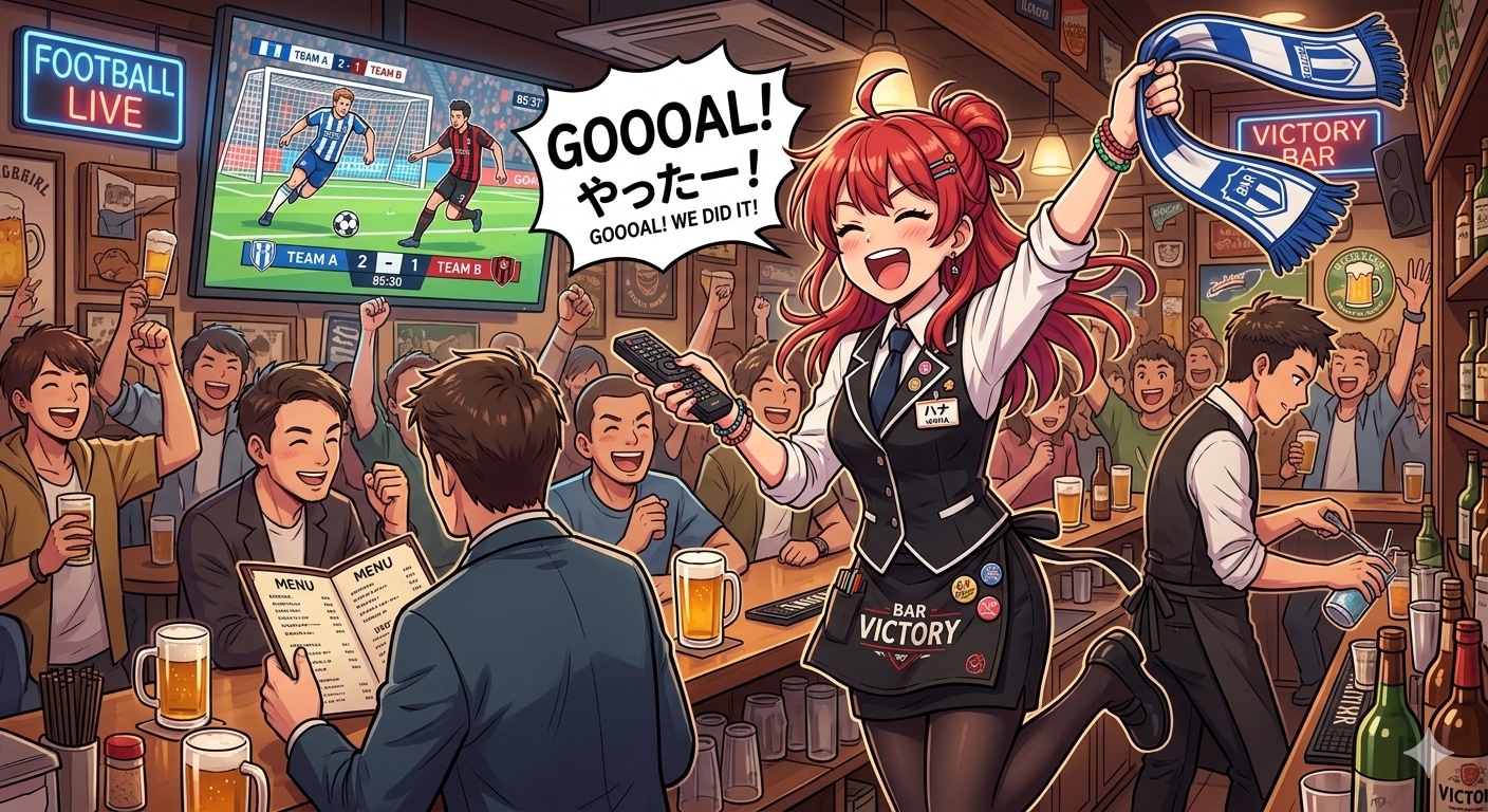 スポーツバーの看板娘ちゃん