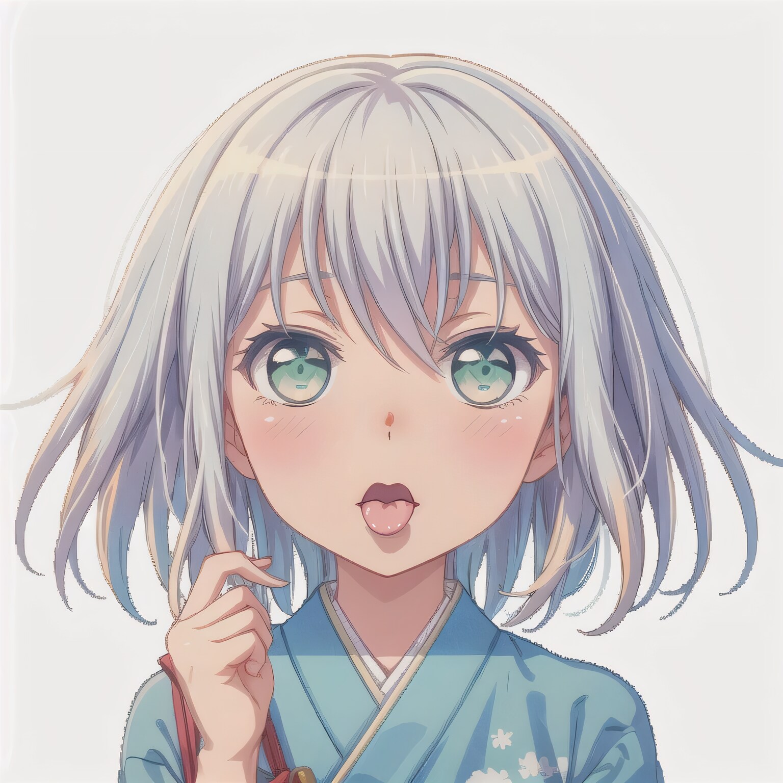 灰髪ボブのミニキャラ | の人気AIイラスト・グラビア