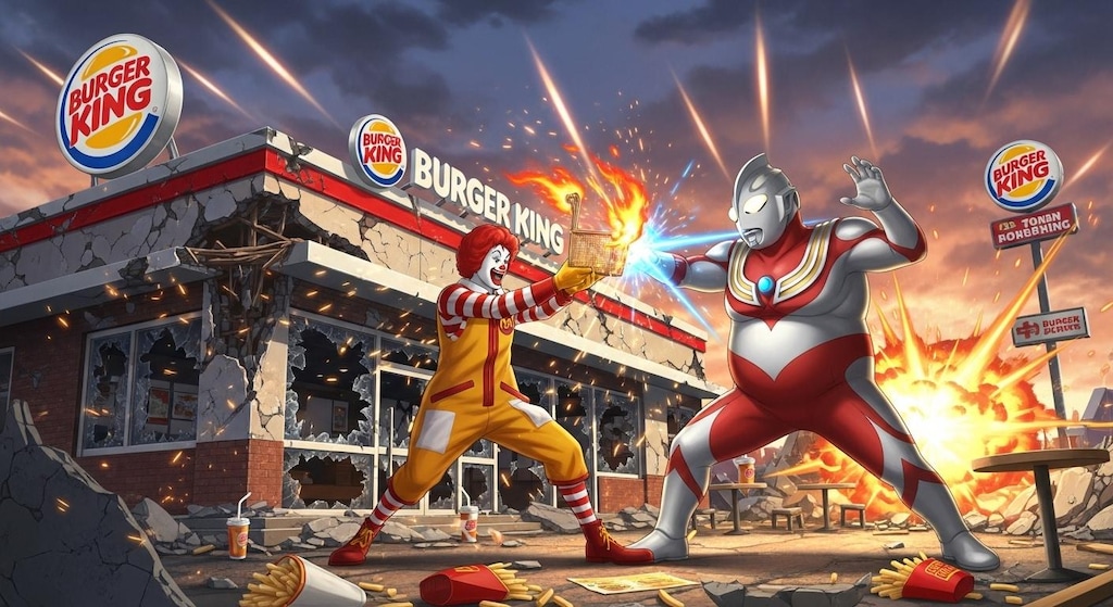 ドナルド🆚太ったウルトラマン