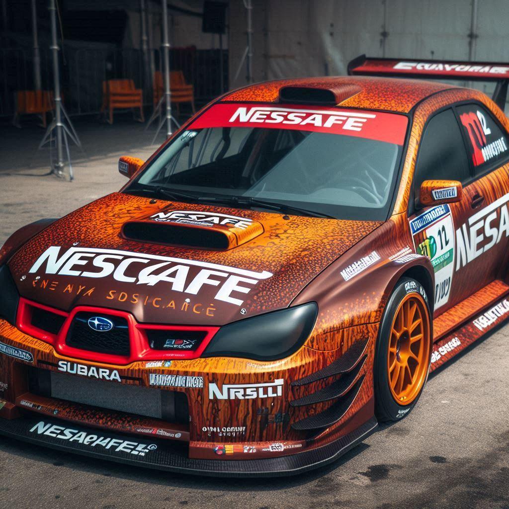 ネスカフェカラーWRXラリーカー | の人気AIイラスト・グラビア