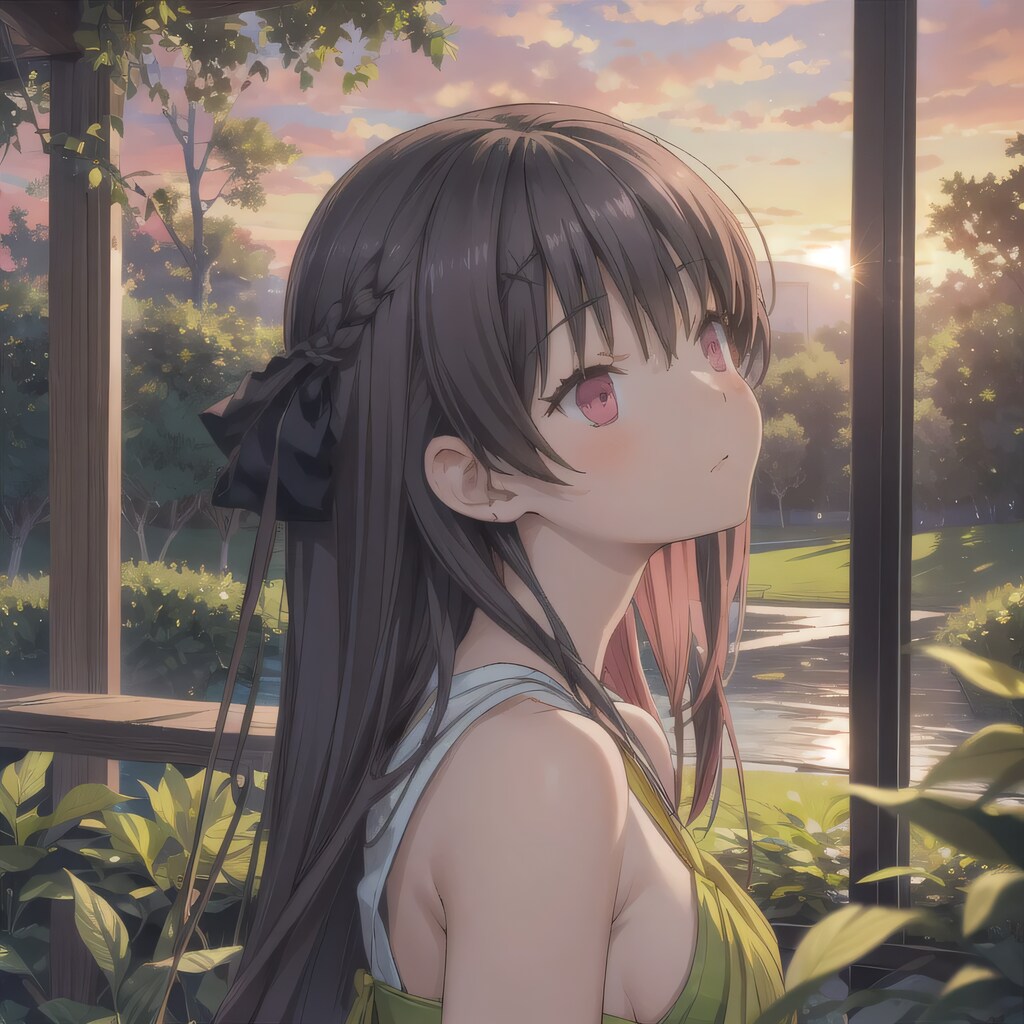 黒髪ロングでワンピースの少女８