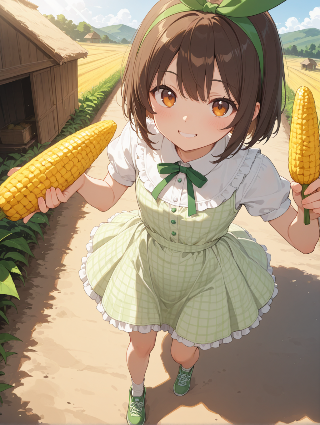 トウモロコシの収穫