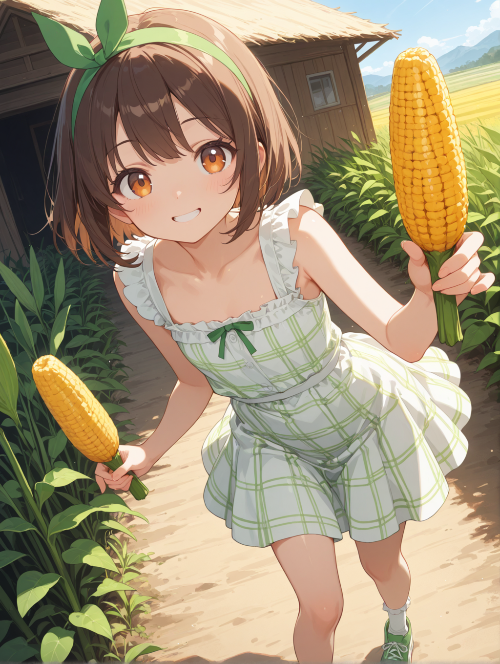 トウモロコシの収穫