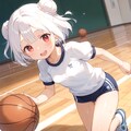 白髪ちゃんa5-体育バスケ 2枚目