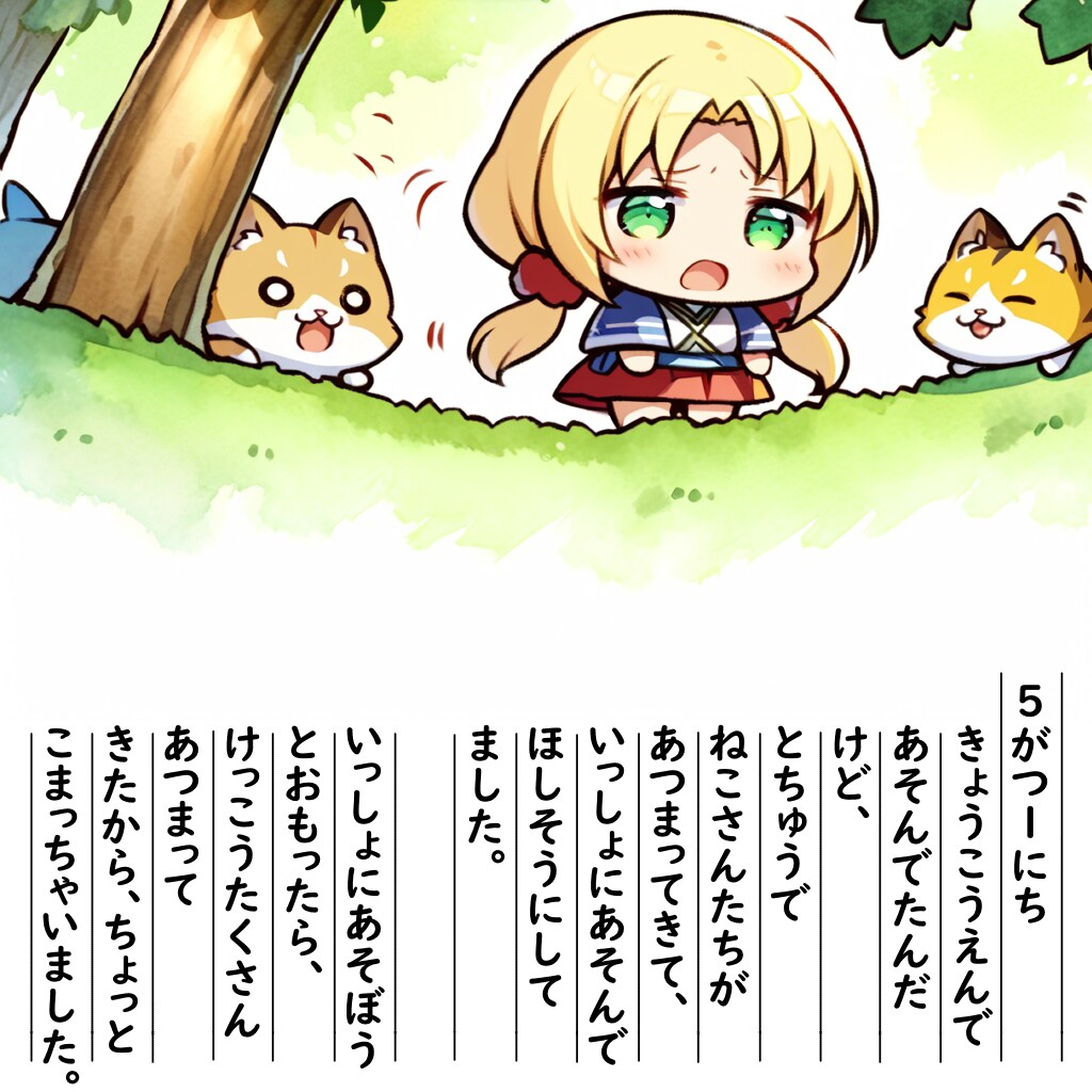 【絵日記】ねこさんいっぱいです