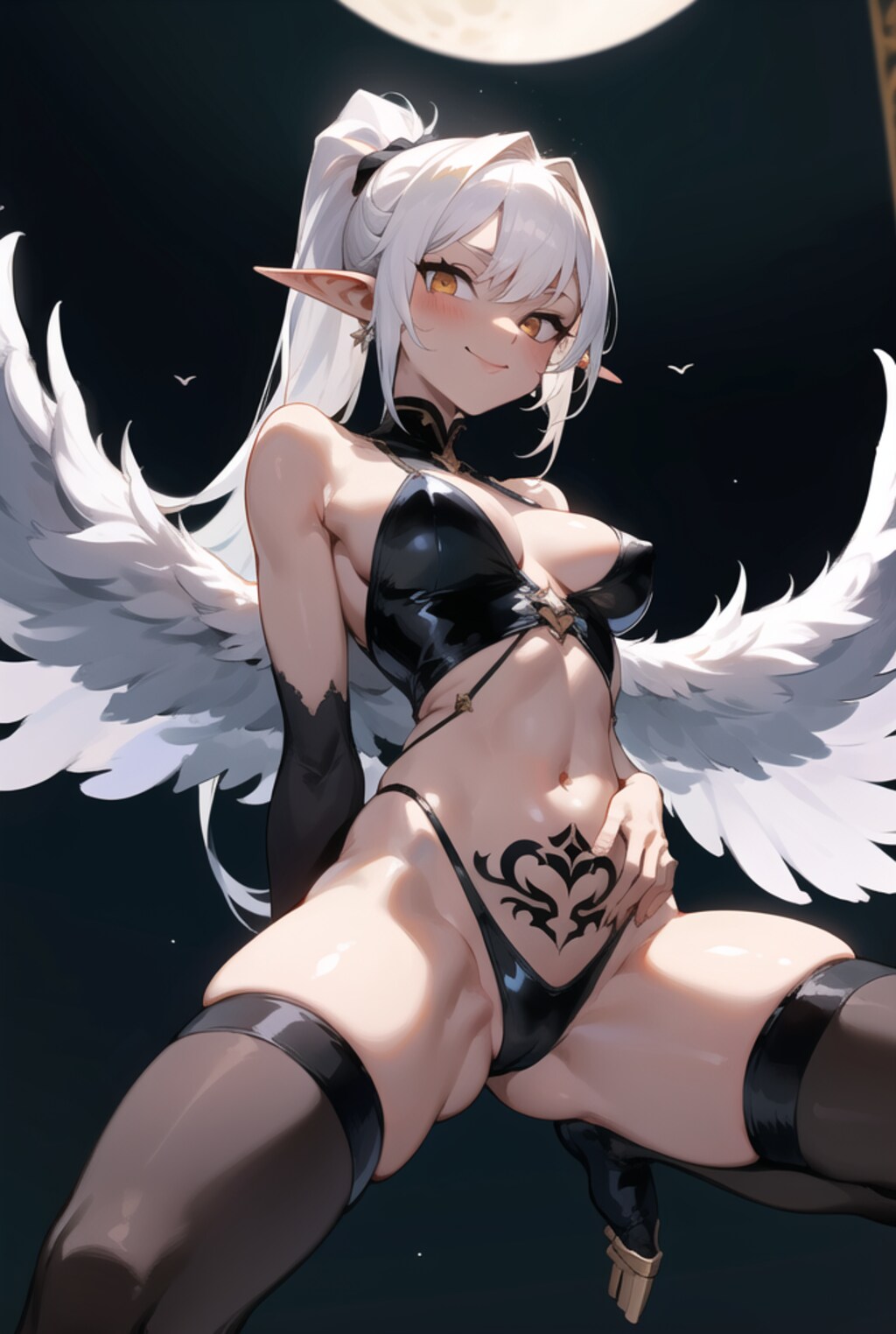 夜のダークエルフ