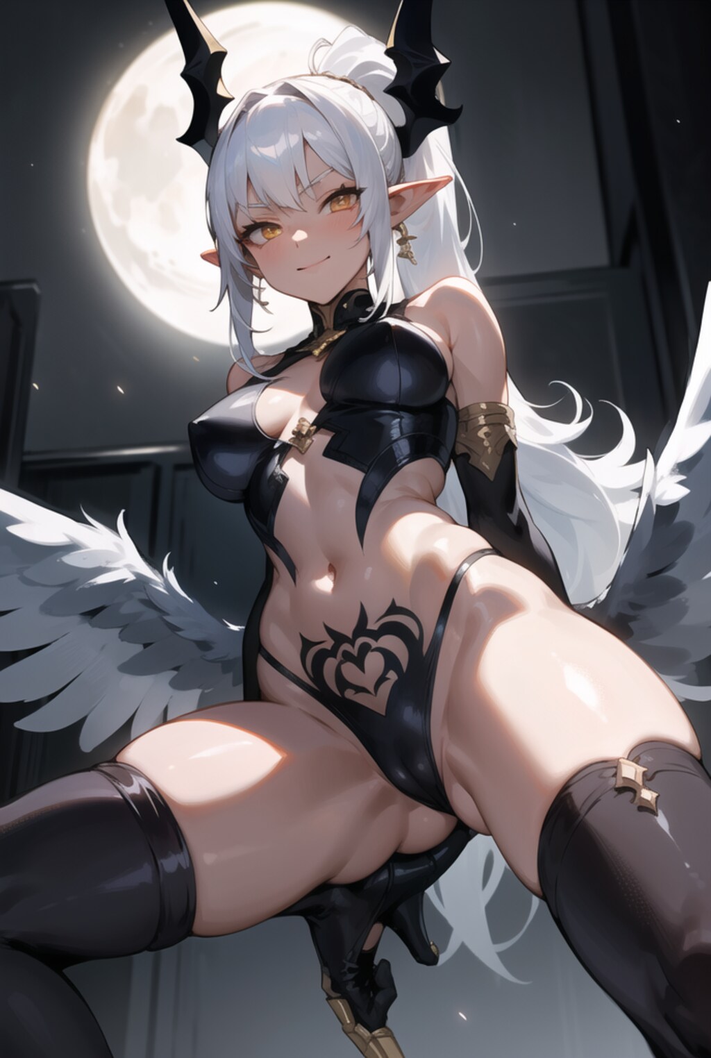 夜のダークエルフ