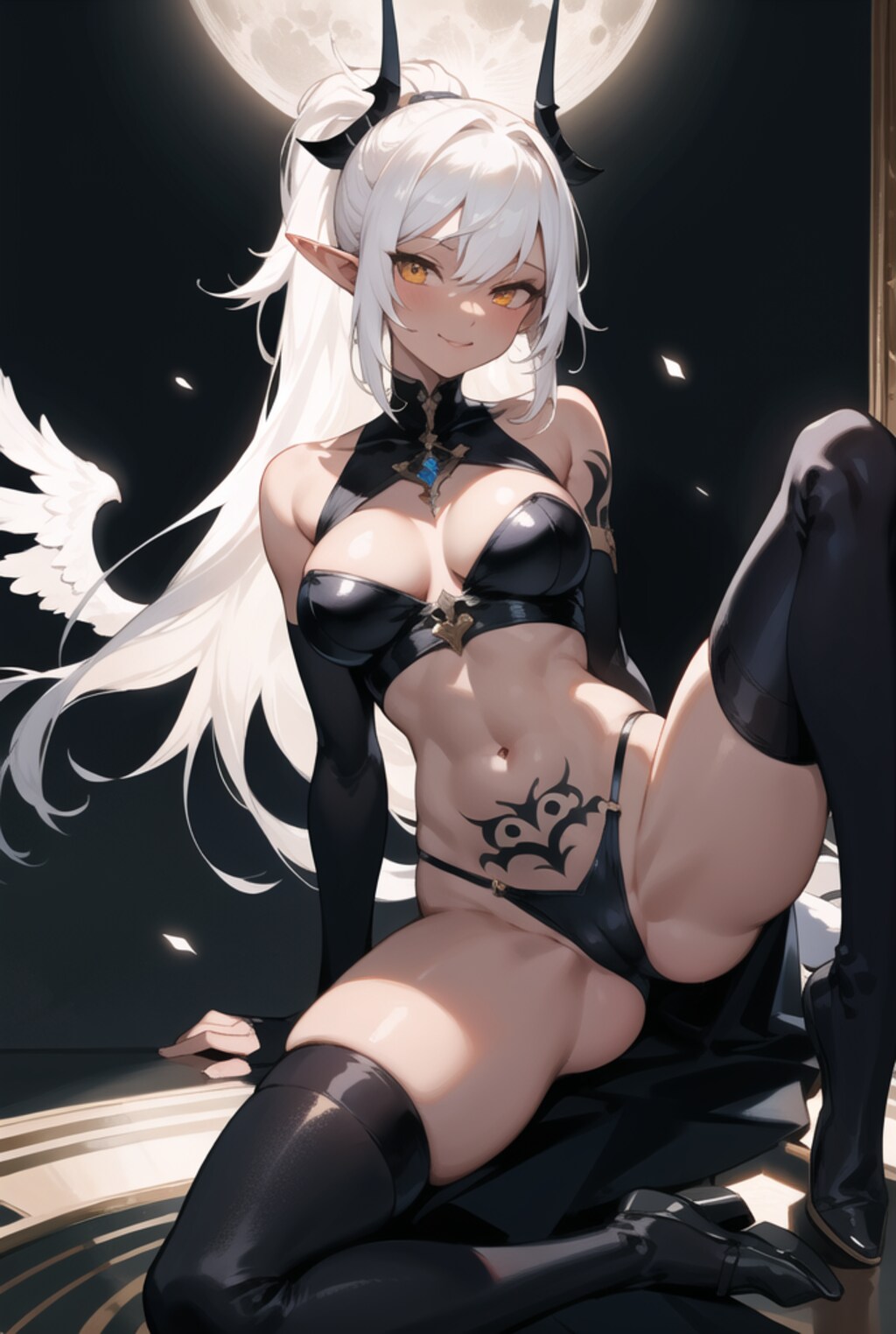 夜のダークエルフ