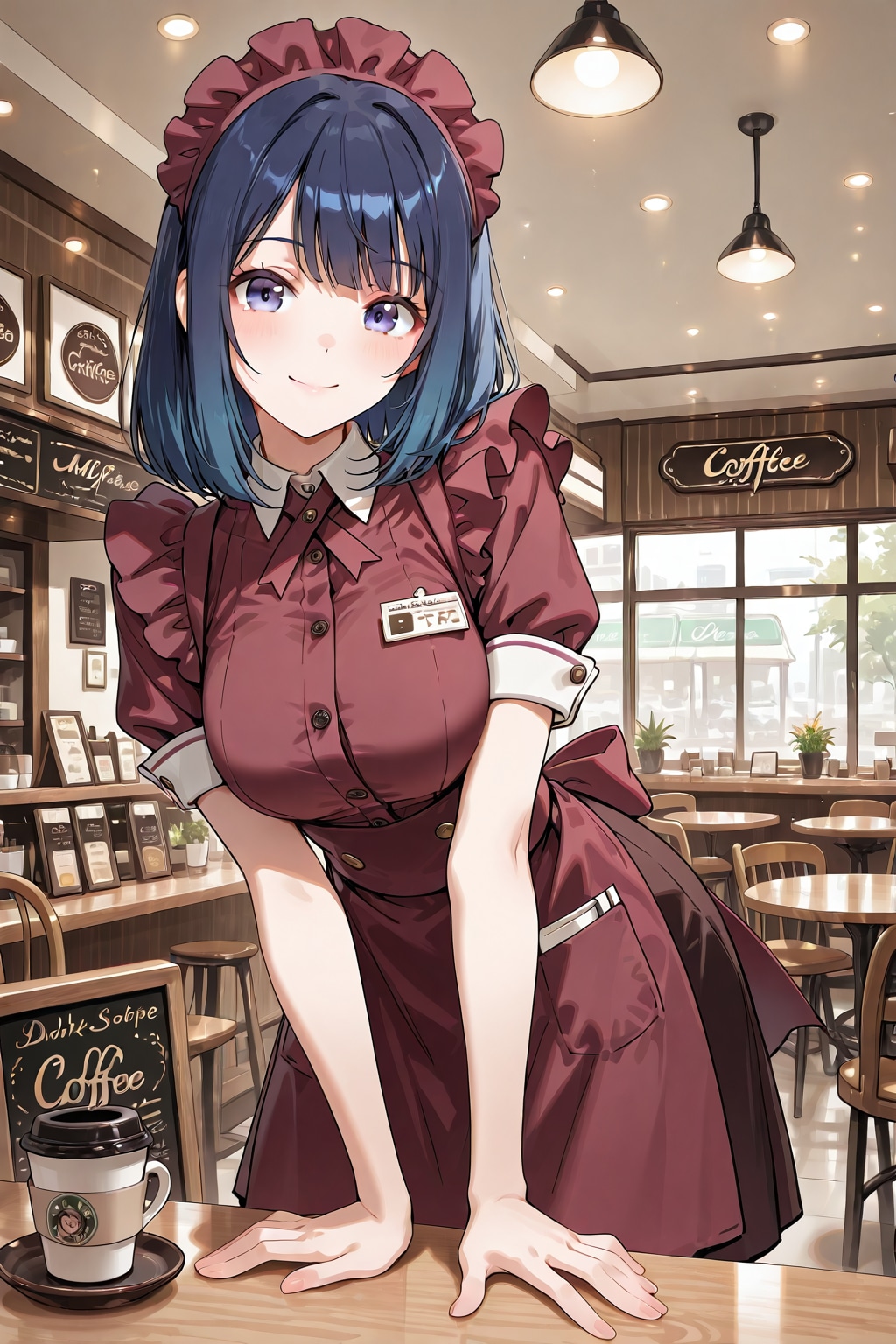 喫茶店店員 | の人気AIイラスト・グラビア