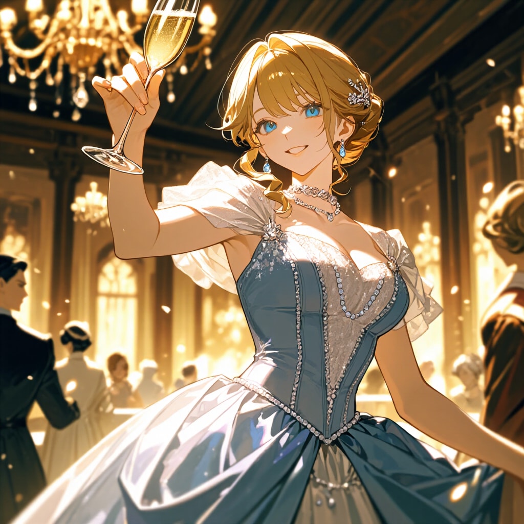 新年に乾杯(ワイド） | の人気AIイラスト・グラビア